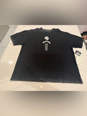 Darc Sport Spider-Man Black Graphic Tee with White Crest Logo (Sold)